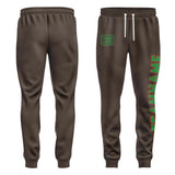 Custom Brown Emerald Green Pants