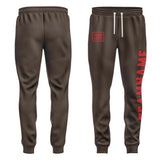 Custom Brown Red Pants