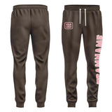 Custom Brown Light Pink Pants