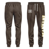 Custom Brown White Pants
