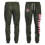Custom Olive Light Pink Pants