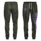 Custom Olive Light Purple Pants