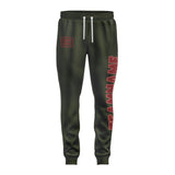 Custom Olive Crimson Red Pants