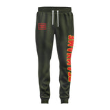 Custom Olive Orange Red Pants