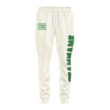 Custom Cream Emerald Green Pants