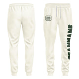 Custom Cream Dark Green Pants