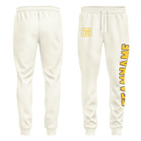 Custom Cream Gold Pants