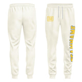 Custom Cream Gold Pants