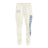 Custom Cream Light Blue Pants