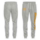 Custom Gray Yellow Pants