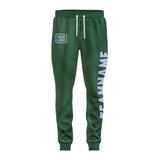 Custom Green Light Blue Pants