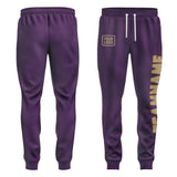 Custom Purple Light Khaki Pants