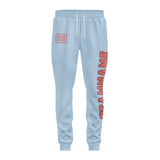 Custom Light Blue Copper Rose Pants