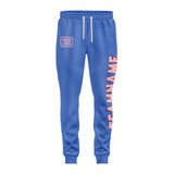 Custom Sky Blue Light Pink Pants