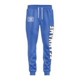 Custom Sky Blue Cream Pants