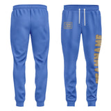 Custom Sky Blue Light Khaki Pants