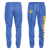 Custom Sky Blue Gold Pants