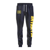 Custom Navy Light Yellow Pants