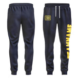 Custom Navy Light Yellow Pants