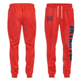 Custom Orange Red Navy Pants