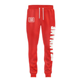 Custom Orange Red White Pants