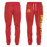 Custom Red Gold Pants