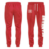 Custom Red White Pants