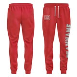 Custom Red Gray Pants