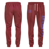 Custom Crimson Red Light Purple Pants
