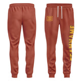 Custom Coral Red Yellow Pants