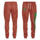 Custom Coral Red Emerald Green Pants