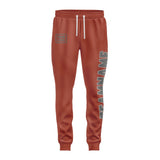 Custom Coral Red Dark Grey Pants
