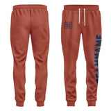 Custom Coral Red Navy Pants