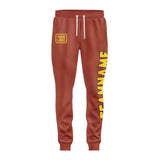 Custom Coral Red Gold Pants