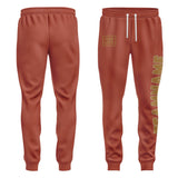 Custom Coral Red Khaki Pants