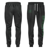 Custom Black Green Pants