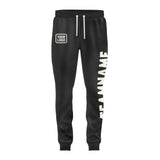 Custom Black Cream Pants