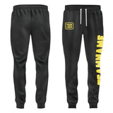 Custom Black Light Yellow Pants