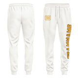 Custom White Yellow Pants
