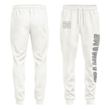 Custom White Gray Pants
