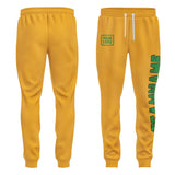 Custom Yellow Emerald Green Pants