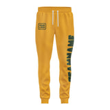Custom Yellow Dark Green Pants