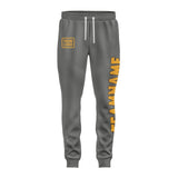 Custom Dark Grey Yellow Pants