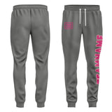 Custom Dark Grey Pink Pants