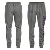 Custom Dark Grey Purple Pants