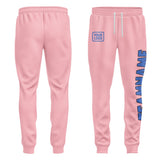 Custom Light Pink Sky Blue Pants