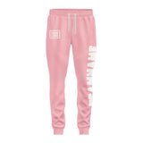 Custom Light Pink White Pants