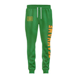 Custom Emerald Green Yellow Pants