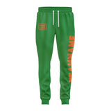 Custom Emerald Green Orange Pants