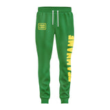 Custom Emerald Green Light Yellow Pants